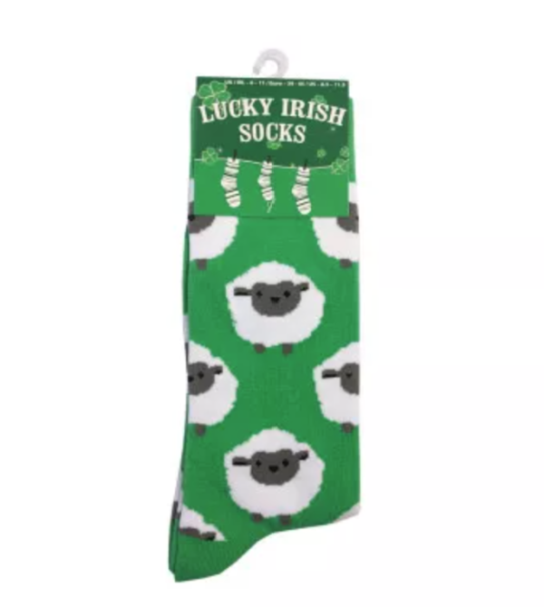 Green Sheep Socks