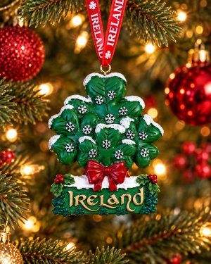 Christmas Shamrock Ornament