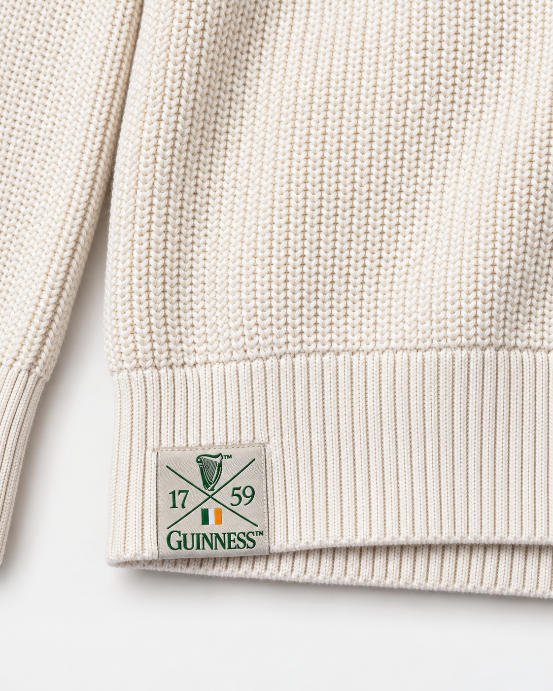 Guinness Jumper - Label Close-Up