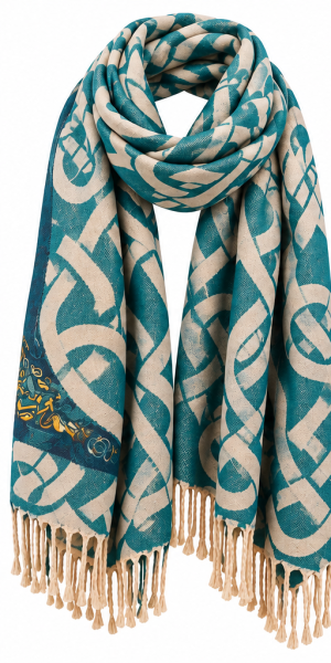 Teal Pashmina